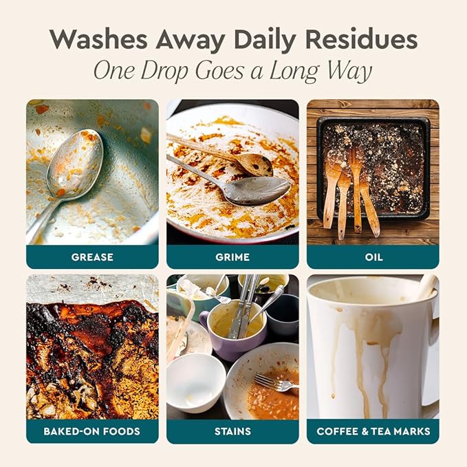 Puracy Natural Dish Soap Clean Can Refill - Plant-Based Dishwashing Soap, Non-Toxic Dish Soap, Natural Liquid Dishwashing Detergent Soap As Seen on TikTok (Organic Lemongrass, 14.4 fl oz, 3 Pack)