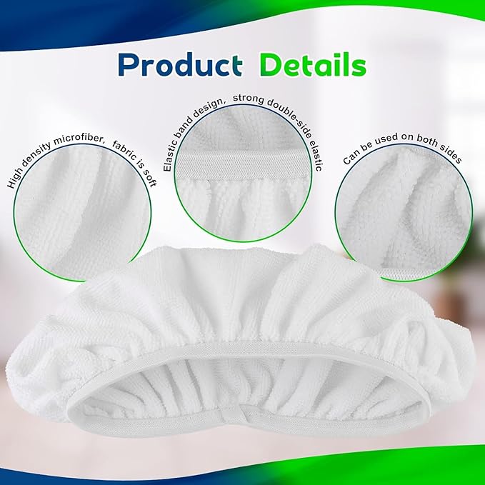 XL Wet Pads for Swiffer XL Sweeper: Cotton Extra Large Reusable Refills & Washable Microfiber Dry Sweeping Cloths Mop Pad Wet Mopping Cloth for Hardwood Floor Cleaning - 6 Pack