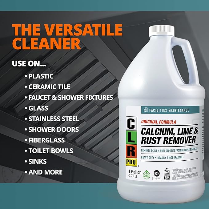 CLR PRO Calcium, Lime and Rust Remover, 1 Gallon Bottle