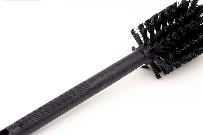SPARTA Large Water Bottle Brush Ideal for Wide-Mouth Jars, Bottles and Tumblers, Dishwashing Tool with Handle for Home and Commercial Kitchens, Plastic, 12 Inches, Black