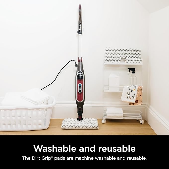 Shark | Steam Mop for Home | Lightweight | Powerful Steam Cleaning with Steam Blaster Technology | Includes 2 Mop Pads | Ideal for Hardwood Floors, Tile, Laminate | Burgundy/Gray | S5003D