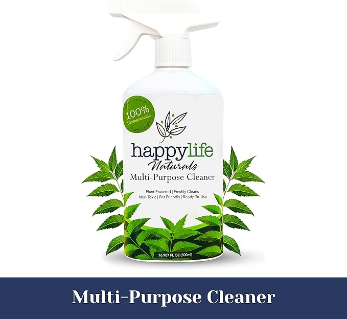 All purpose cleaner - natural household supplies - all purpose cleaning cleaning spray - Plant-based formula, multipurpose cleaner, kids and pets friendly, 16.9 Fl oz
