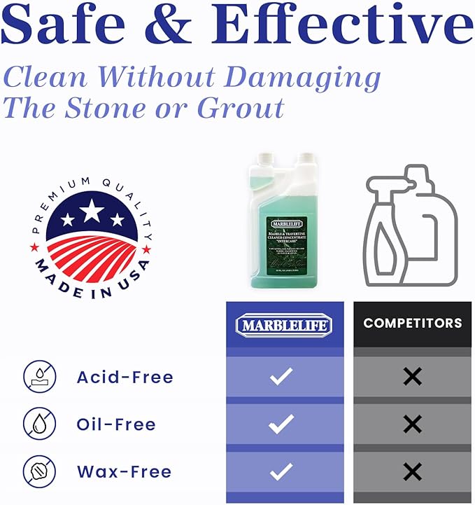 Marble & Travertine Cleaner Concentrate Intercare, 32oz