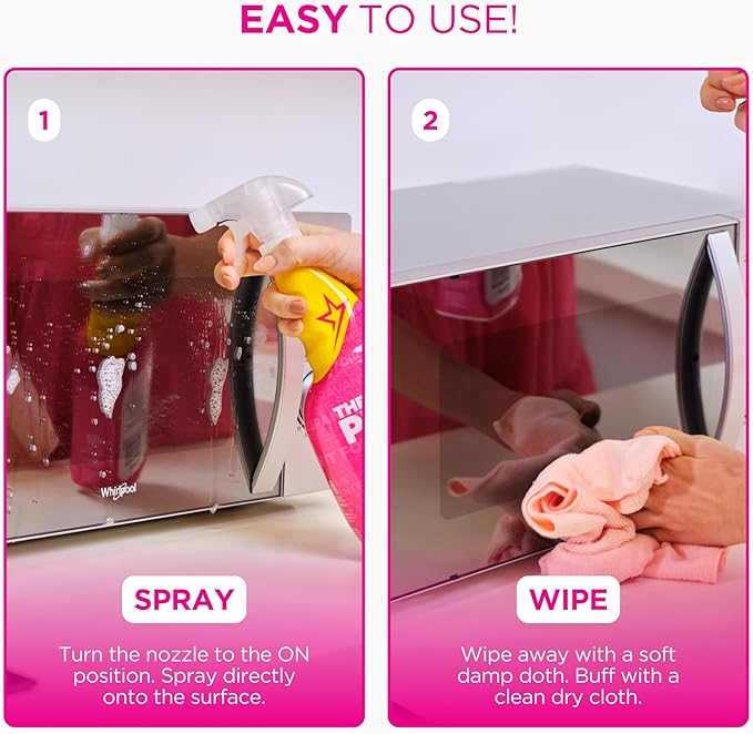 Stardrops The Pink Stuff Multi-Purpose Spray, Window & Glass Cleaner, and Bathroom Foam Spray Bundle – All-in-One Home Cleaning Solution (3-Pack)