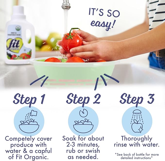 Fit Organic Produce Wash Soaker Org