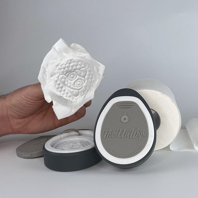 Instead of Flushable Wipes, Add Incredible Texture to Any Toilet Paper Anywhere, Clean Better, Flush Safely