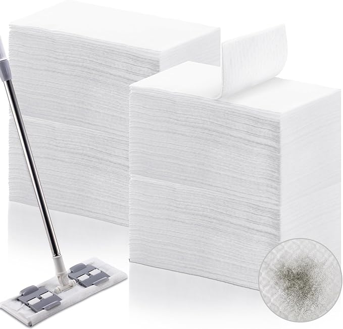 Maxcheck 200 Count Dry Sweeping Cloths X Large Refills 17'' x 9.8'' Dry Mop Refills XL Disposable Mop Pads Floor for Sweeping Cleaning Scrubbing Hardwood