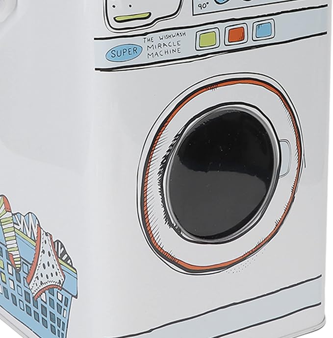Detergent Canister, Laundry Powder Box Large Capacity Decor Display Tin Blue with Handle for Washing Tablets for Storing