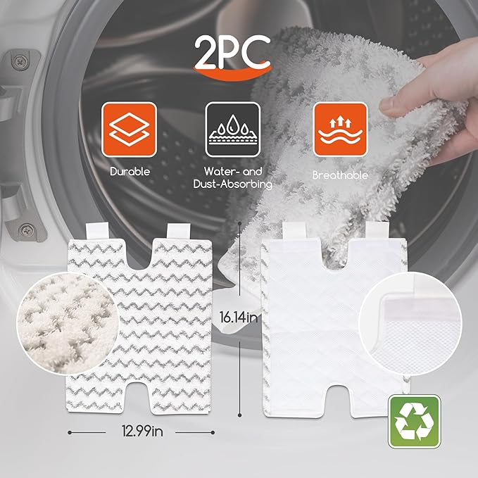 Steam Mops for Floor Cleaning, Unique Double-Sided Flip Design, 15 Seconds Fast Heating๏ผ10-in-1 Steam Cleaner for Kitchen, Living Room Wood Floor Tile Cleaning