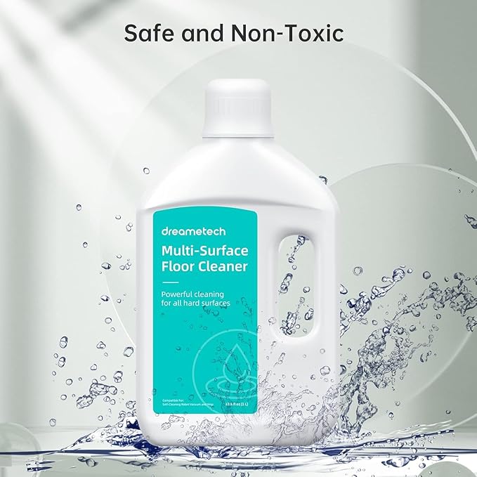 DREAME Floor Cleaning Solution Compatible with L10s Ultra/L20 Ultra/X50 Ultra/L10s Pro Ultra/X40 Ultra/L40 Ultra/X30 Ultra/L30 Ultra/D10 Plus/D10 Plus Gen 2/X40 Master/L10s Ultra Gen 2, (33.81 Fl Oz)