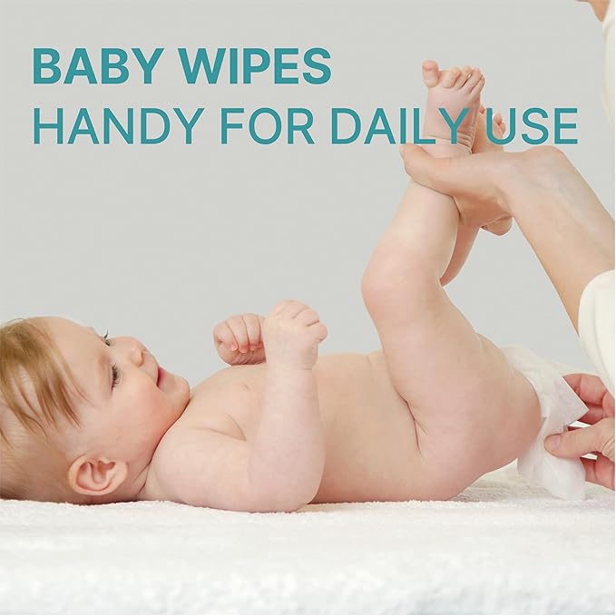 Korea's #1 Light Baby Wipes - Safe even for Sensitive & Atopic Skin Hypoallergenic Water-Based Unscented Alcohol & Paraben-Free – 50 GSM Flip-Top Plant Based Baby Wipes (640 Count 8 Packs)