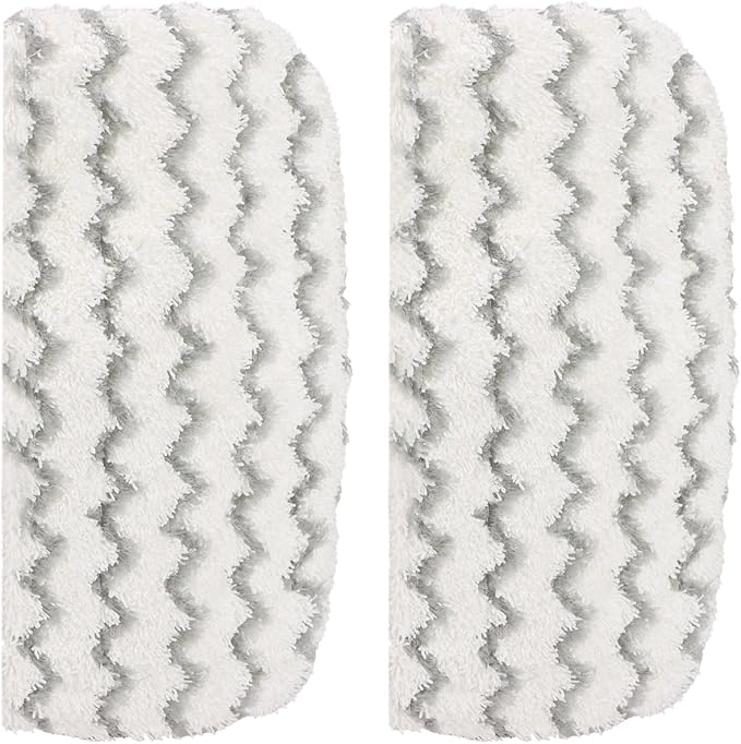 S1000 Steam Mop Pads Replacement for Shark S1000 S1000A S1000C S1000WM S10001C S1200 Steamer Scrub Mop Pads Washable for All Hard Floors - 2 Pack