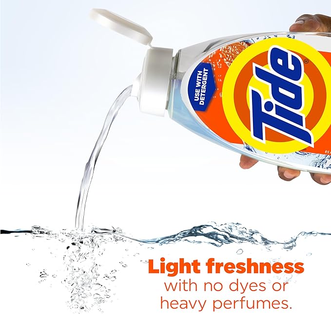 Tide Deep Cleansing Fabric Rinse with 3X Odor Power, Original Scent, 48 oz (Pack of 2)