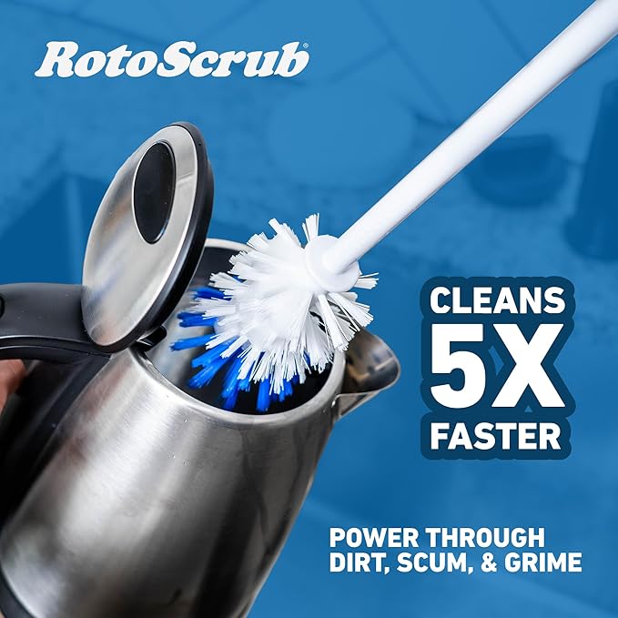 Bottle Brush - Drill Accessory - Clean Water Bottles, Coffee Mugs, Cups, Pots, Glasses, Jars, Blenders & Pitchers