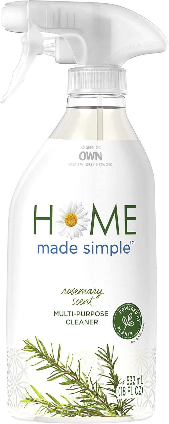 Home Made Simple All Purpose Cleaner Natural Household Surface Cleaning Spray, Rosemary Scent, 54 Fluid Ounce