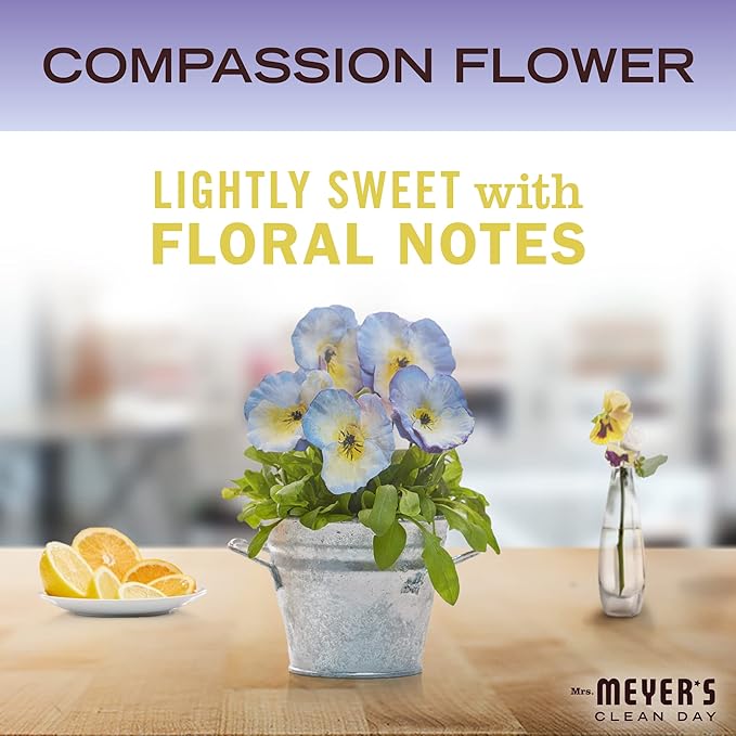 MRS. MEYER'S CLEAN DAY Ultra Concentrated Laundry Detergent, Compassion Flower Scent, 24.3 fl oz