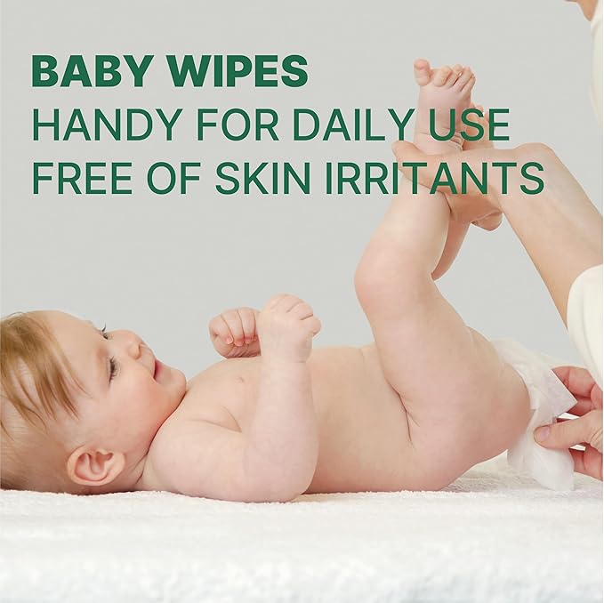 Korea’s #1 Zero Harsh Chemicals Baby Wipes- Water Based Hypoallergenic Unscented Extra-Thick 55 GSM Plant-Based for sensitive skin Zero skin irritants Flip-Top 640 Count (8 Packs)