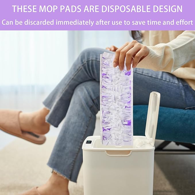 15 Count Disposable Power mop Refills for Swiffer PowerMop Multi-Surface Mop and PowerMop Wood Mop, Spray Clean Pads Replacement