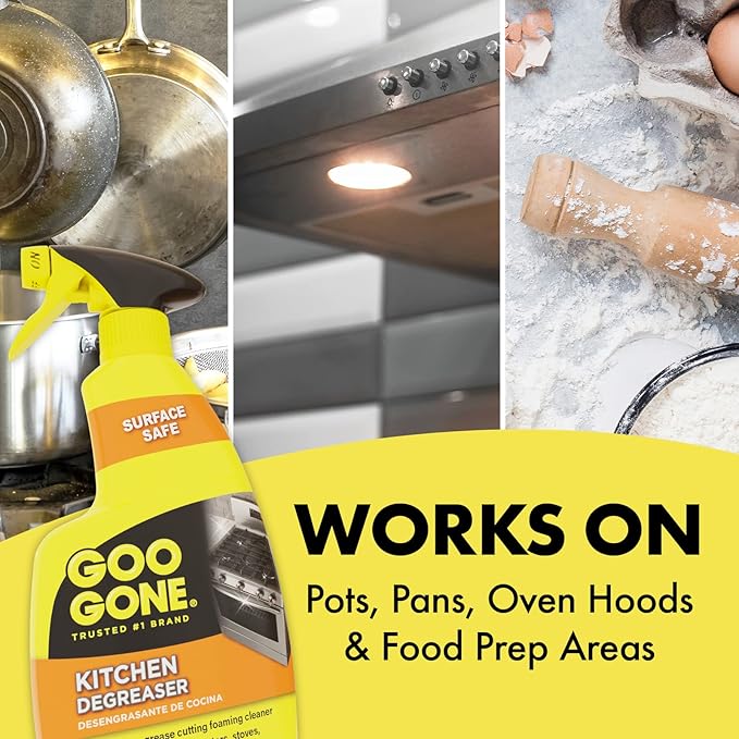 Goo Gone Degreaser - Removes Kitchen Grease, Grime and Baked-on Food - 14 Fl. Oz. - 2047