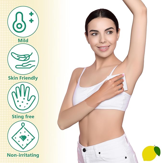 Timgle 100 Pcs Travel Deodorant Wipes Individually Wrapped Armpit Antiperspirant Deodorant Sweat Body Wipes for Women Men Teens Sports Travel Cleanse Skin and Underarm Excessive Sweating(Lemon)