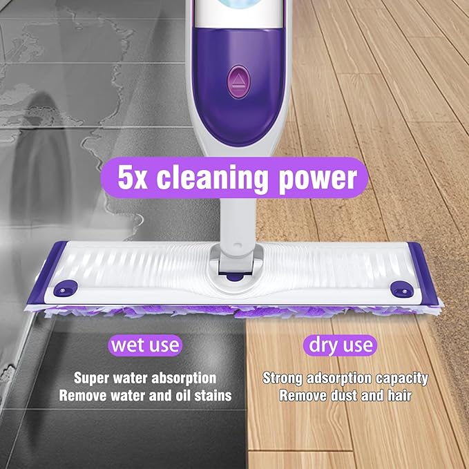 40 Count Disposable Heavy-Duty Power Mop Pads Refills for Swiffer Power Mop,Replacement Floor Cleaning Refills, Non-Washable & Unscented, Compatible with Swiffer PowerMop (Quick-Absorb, No Residue)