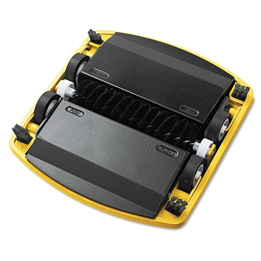 Rubbermaid Commercial Products Executive Series 6.5" Single-Action Mechanical Sweeper Cordless Black Collects Dust Dirt and Debris from Hard Floors and Carpet