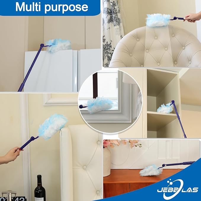 JEBBLAS Disposable Duster Refill, Heavy Duty Duster Refills,Multi Surface Dusters Refill for Cleaning,Total 30 Count