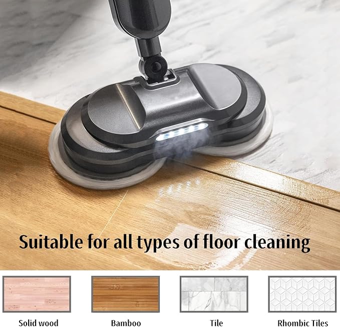 3897A Rotating Mop Pads Replacement Compatible with Bissell SpinWave SmartSteam Scrubbing Steam Mop-6 PACK