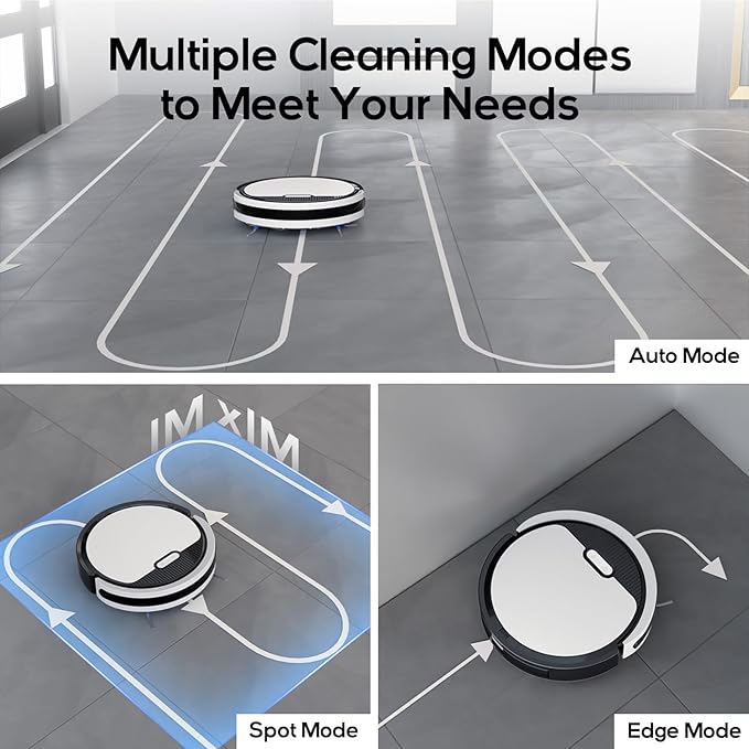 V3 Robot Vacuum and Mop Combo,KIPVVO 3-in-1 Ultra Thin Self-Charging Automatic Robot Vacuum Cleaners with 5000Pa Strong Suction,120mins Runtime,WiFi/App/Remote Control for Hard Floors,Pet Hair,Carpets