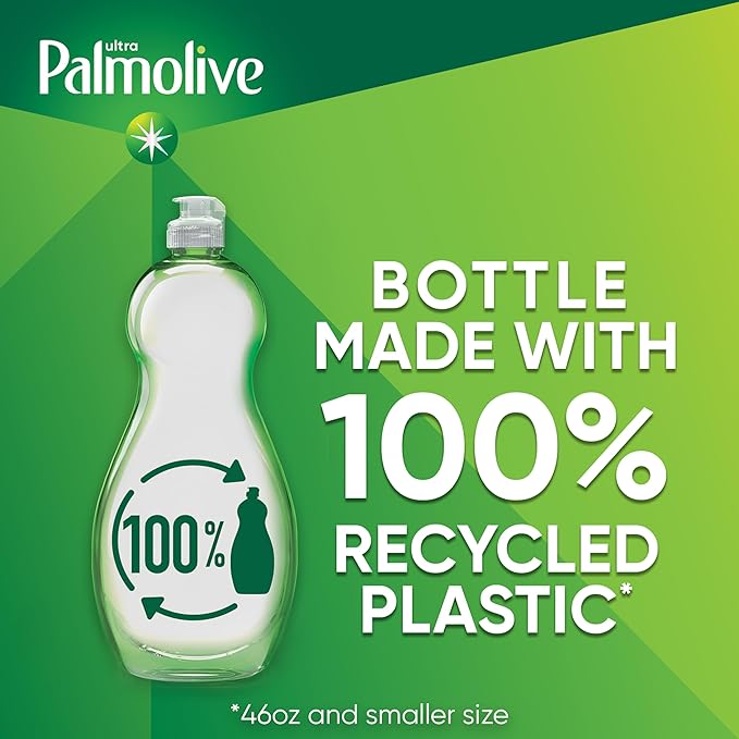 Palmolive Ultra Dishwashing Liquid Dish Soap, Pure + Clear Fragrance Free - 32.5 Fluid Ounce (Packaging may vary) (Pack of 3)