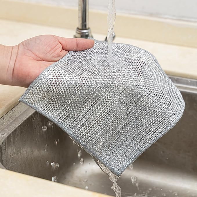 Bamboo Microfiber Cleaning Cloth-8Pcs Kitchen Wash Cloths,Wood Fiber Window Glass Rags,Micro Fiber Cloth for Cleaning Suitable for Dishes,Car Towel Rag Made From Baby Washcloths Material (silver)
