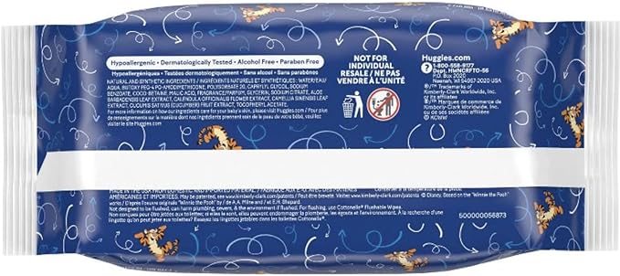 HUGGIES Refreshing Clean Baby Wipes, Disposable Soft Pack (8-Pack, 448 Sheets Total), Scented, Alcohol-Free, Hypoallergenic, Size 1