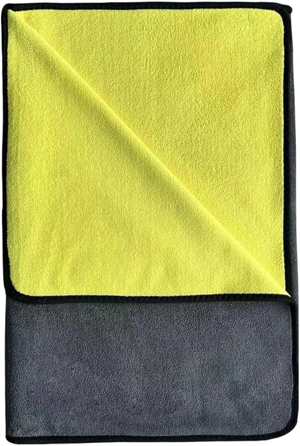 Microfiber Cleaning Cloth, Reusable and Lint-Free Cleaning Cloths for Car Wash, Detailing, Pet Drying, and Home Cleaning Supplies, Pack of 10 (1-Pack 23.6" x63)