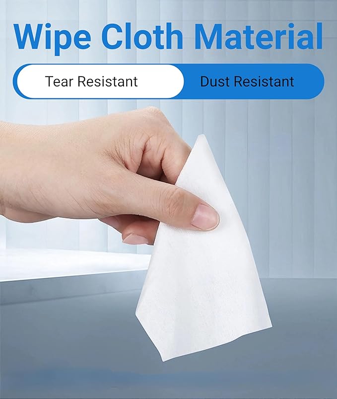 100 Pcs Optical Fiber Wipes,Clean Wipes for Fiber Optics,Dust and lint wipe cloth Optical Fiber End Cleaning Paper for industrial instrument,electrical equipment