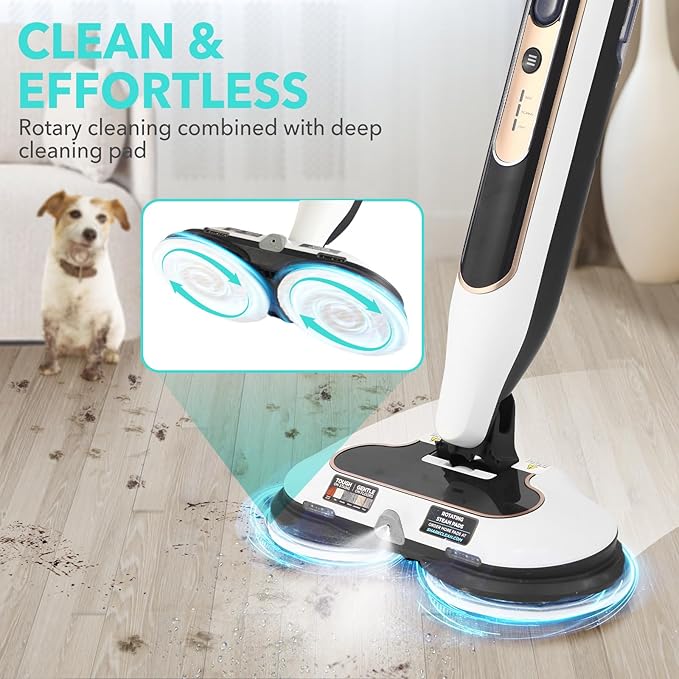 6 Packs Steam Mop Pads Replacement Power Pads Compatible with Shark,S8201 S8001 S7001 S7201 S7000AMZ S7000 S7005 S7020 S7001C Dirt Grip Scrub Adsorb Washable Pad