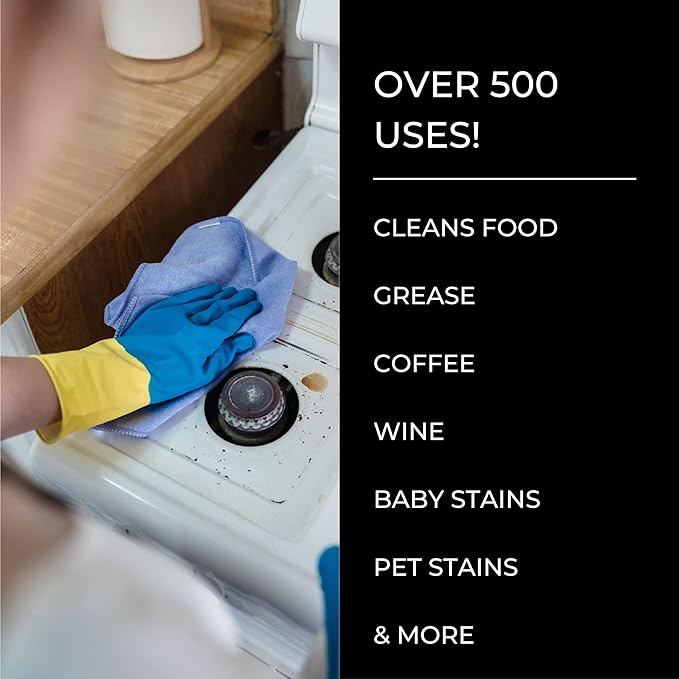 Multi Purpose Stain Remover Concentrate | Plant Based Enzyme Cleaner | Makes 64 Bottles of Multi Purpose Cleaner | Cleans Food, Grease, Coffee, Wine, Baby Stains, Pet stains & More | Over 500 Uses | Cruelty-Free | SLS-Free
