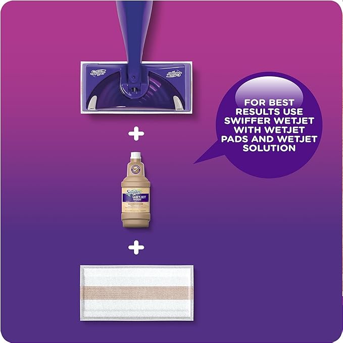 Swiffer WetJet Cleaning Solution Refill 42 Oz - Open Window Fresh Scent - 4 Pack