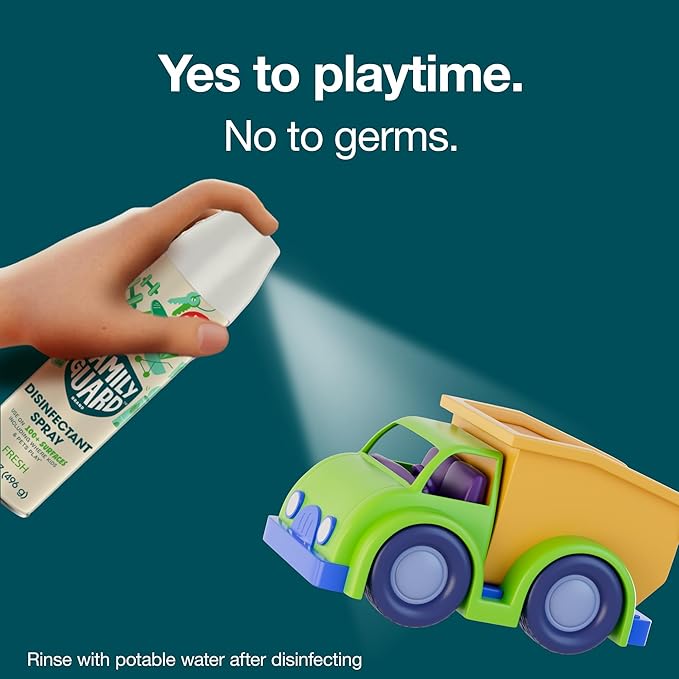 FAMILYGUARD Brand Disinfectant Spray Aerosol, Antibacterial & Sanitizing Spray, Use on 100+ surfaces including where kids & pets play, Fresh Scent, 17.5 oz (Pack of 2)