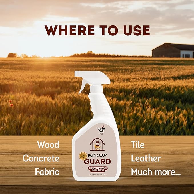 Good Salt Pet Barn & Coop Guard, Natural Animal-Friendly Scent Neutralizer, Made in the USA, 1 Gallon Bottle