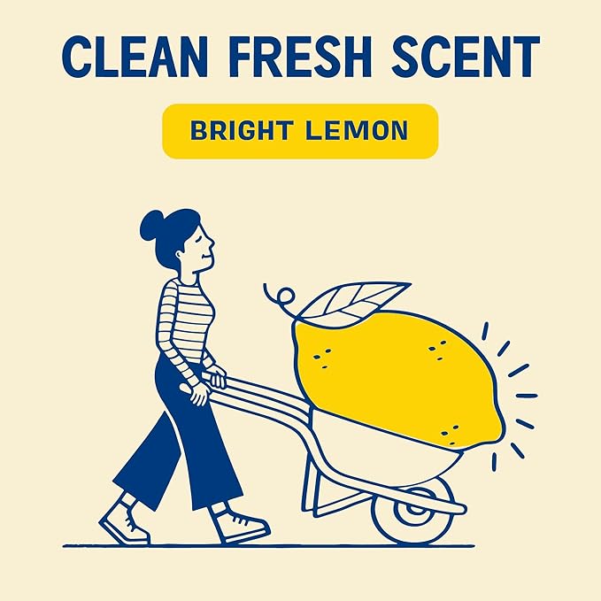 Aunt Fannie's Sink Refresher, Bright Lemon Powder Scrub and Odor Minimizer for Sinks, Drains and Garbage Disposals, 16 Ounces (Pack of 6)