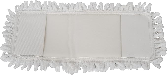 Harper Live.Love.Clean. Washable 2-in-1 Wet/Dry Bamboo Dust Mop Pad with Wraparound Attachment for Cleaning Dust, Pet Hair & Fine Dry Dirt