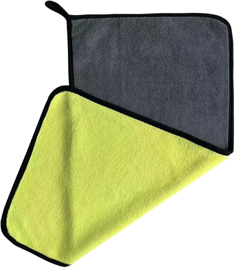 Microfiber Cleaning Cloth, Reusable and Lint-Free Cleaning Cloths for Car Wash, Detailing, Pet Drying, and Home Cleaning Supplies, Pack of 10 (5-Pack 11.8" x 23.6")