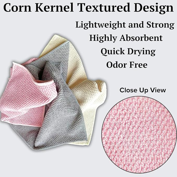 Microfiber Cleaning Cloth All-Purpose Microfiber Towels - 12 x 12 - Micro Fiber Cleaning Rags for House, Kitchen, Dust Rags for Dusting Furniture, Housekeeping, Car Drying Towel