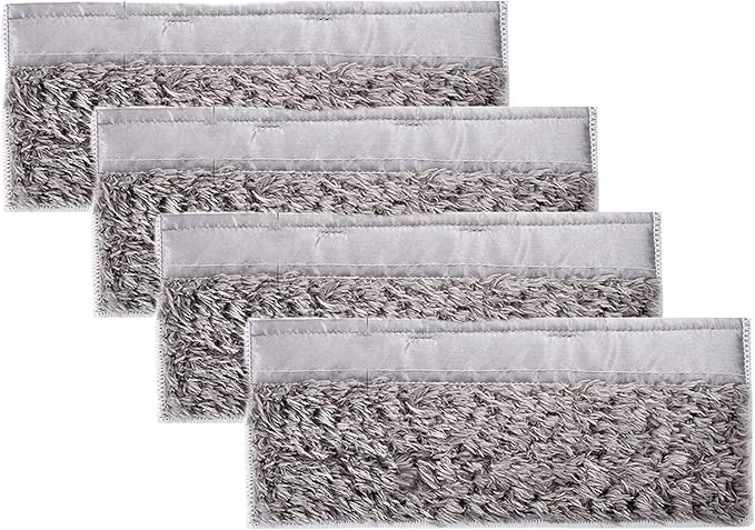 Washable and Reusable Dry Wet Mopping Pads Replacement Parts Compatible for iRobot Braava Jet m6 (6110) (6012) (6112) (6113) Ultimate Robot Mop Pads Accessories (4 Dry Pad)