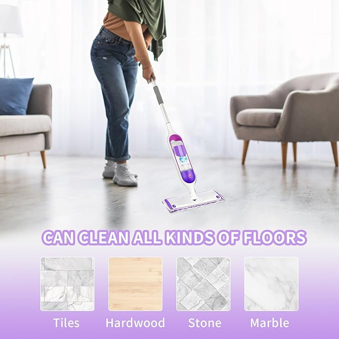 15 Count Disposable Power mop Refills for Swiffer PowerMop Multi-Surface Mop and PowerMop Wood Mop, Spray Clean Pads Replacement