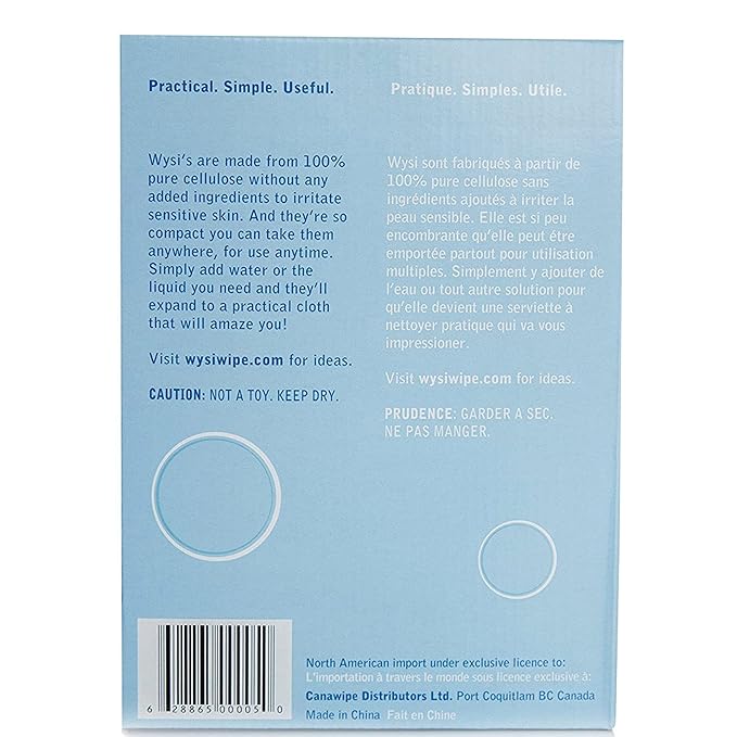 Multi-Purpose Wipes & 2 Travel Tubes - Just Add Water - Box of 500 Compact Towelettes + 2 To Go Tubes - All Natural Wipes Reusable - Hypoallergenic - Scent-Free - Compostable - Expandable Cloth.