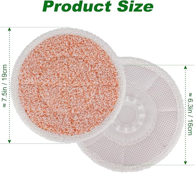 S8201 S7001 Steam Mop Pads: 10 Pack Steam Mop Pads for Shark S8201 S8001 S7001 S7000AMZ S7201 S7001TGT Series Steam Mop, Microfiber and Scrubbing Spin Mop Pads for Steam & Scrub Hard Floor Steam Mop