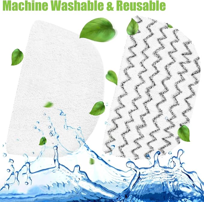 6 Pack Washable Steam Mop Pads Replacement for Bissell Powerfresh 1940 Series, 1544A, 2075A, 1440, 1940W, 19404, 1806, 1940A, 5938, 19408, 1940Q