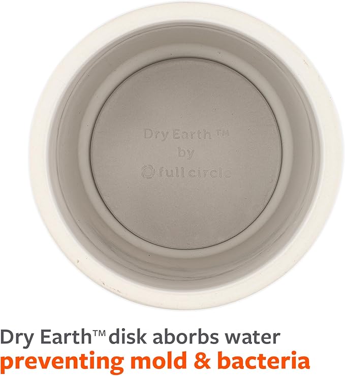 Full Circle Refill Component - Dry Earth Disk for Scrub Queen Toilet Brush, Diatomaceous Earth Disk for Mold & Mildew Prevention
