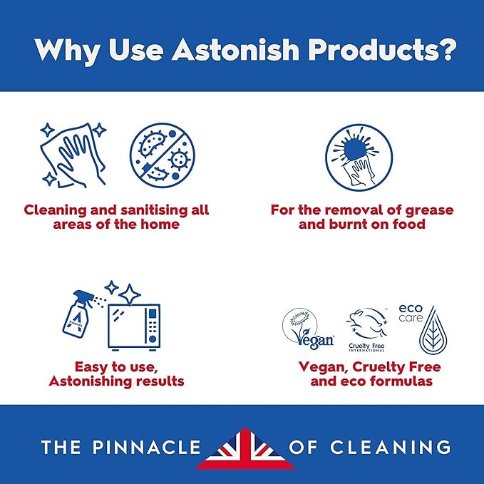 Astonish Specialist Oven & Grill Cleaner & Sponge, 250g – Powerful Degreasing Paste with Orange Oil, Restores Shine Without Harsh Chemicals – For Ovens, Grills, Racks & Toughened Glass